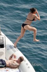 CHARLI XCX in Bikini at a Boat at Amalfi Coast 06/16/2022