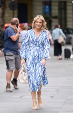 CHARLOTTE HAWKINS Arrives at Global Radio in London 06/30/2022