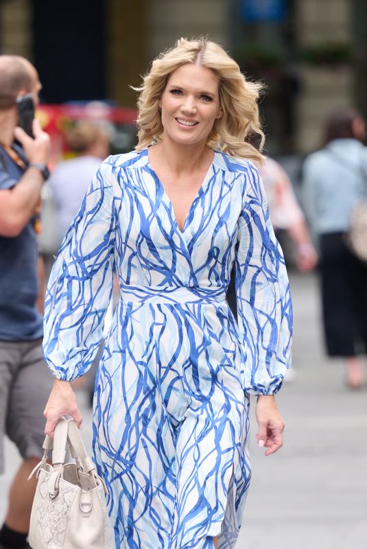 CHARLOTTE HAWKINS Arrives at Global Radio in London 06/30/2022