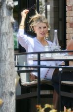 CHARLOTTE MCKINNEY Out for Dinner with a Mystery Man in Pacific Palisades 06/13/2022