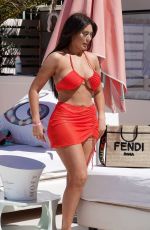 CHLOE FERRY in a Red Bikini on Holiday in Turkey 06/03/2022