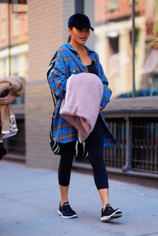 CHRISSY TEIGEN Out and About in New York 05/30/2022