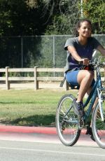 CHRISTINA MILIAN at a Bike Ride at Griffith Park in Los Angeles 06/13/2022