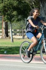 CHRISTINA MILIAN at a Bike Ride at Griffith Park in Los Angeles 06/13/2022