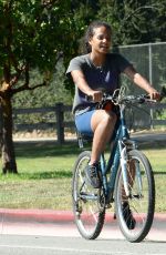 CHRISTINA MILIAN at a Bike Ride at Griffith Park in Los Angeles 06/13/2022