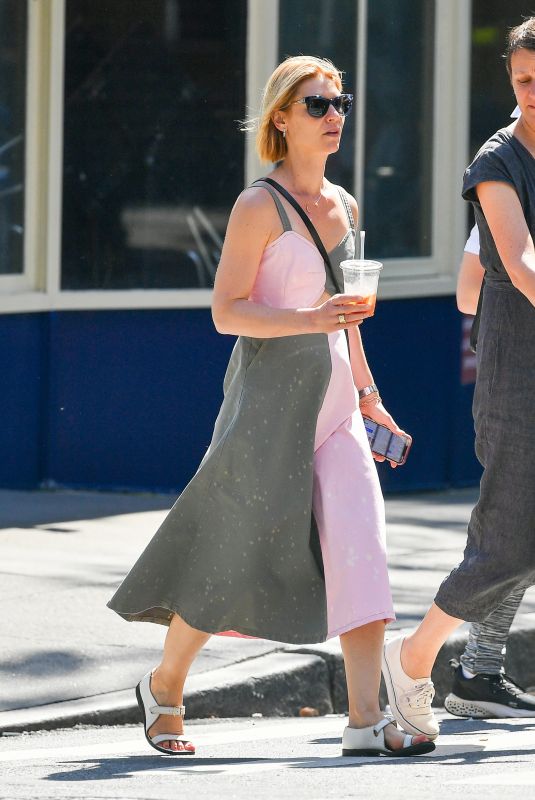 CLAIRE DANES Out for a Coffee with a Friend in New York 06/08/2022