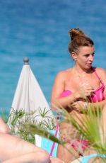 COLEEN ROONEY and LISA and Michael CARRICK at a Beach in Ibiza 06/17/2022