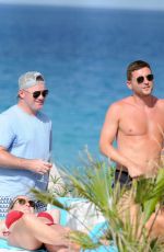 COLEEN ROONEY and LISA and Michael CARRICK at a Beach in Ibiza 06/17/2022