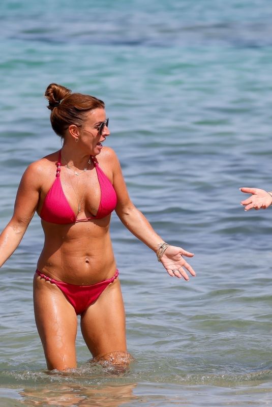 COLEEN ROONEY and LISA and Michael CARRICK at a Beach in Ibiza 06/17/2022