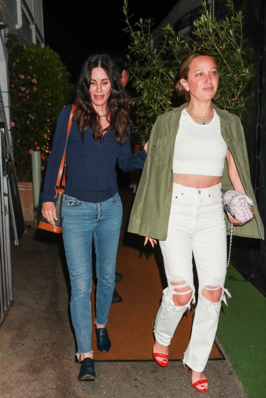 COURTENEY COX and JENNIFER MEYER at Giorgio Baldi in Santa Monica 06/22/2022