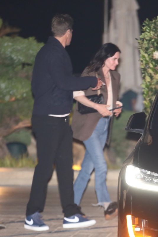 COURTENEY COX and Will Speck Out for Dinner at Nobu in Malibu 06/02/2022