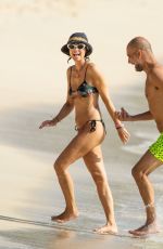 CRISTINA SERRA in Bikini and Pep Guardiola at a Beach in Barbados 06/22/2022