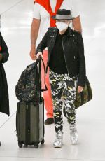 CYNDI LAUPER and David Thornton at JFK Airport in New York 06/10/2022