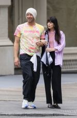 DAKOTA JOHNSON and Chris Martin Out in New York 06/07/2022
