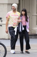 DAKOTA JOHNSON and Chris Martin Out in New York 06/07/2022