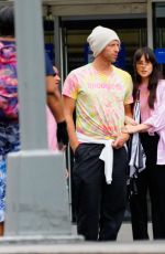 DAKOTA JOHNSON and Chris Martin Out in New York 06/07/2022