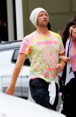 DAKOTA JOHNSON and Chris Martin Out in New York 06/07/2022