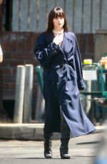 DAKOTA JOHNSON on the Set of an Unknown Project in West Hollywood 06/18/2022