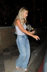 DANI DYER in Denim Leaves White City House in Lndon 06/28/2022