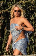 DANIELLE ARMSTRONG, FERNE MCCANN at a Party with Friends at Nammos Beach on Mykonos Island 06/04/2022