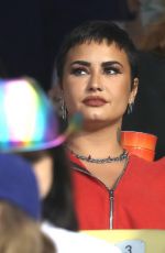DEMI LOVATO at LA Dodgers Game in Los Angeles 06/03/2022