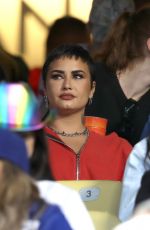DEMI LOVATO at LA Dodgers Game in Los Angeles 06/03/2022