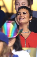 DEMI LOVATO at LA Dodgers Game in Los Angeles 06/03/2022