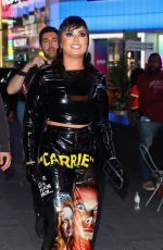 DEMI LOVATO Celebrates Her New Single Skin of my Teeth on Her Digital Time Square Billboard in New York 06/09/2022