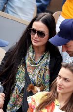 DEMI MOORE at French Open 2022 at Roland Garros in Paris 06/05/2022