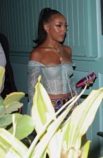 DOJA CAT Aarrives at Dolce & Gabbana Eent at Olivetta Restaurant in West Hollywood 06/09/2022