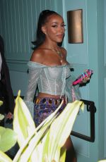 DOJA CAT Aarrives at Dolce & Gabbana Eent at Olivetta Restaurant in West Hollywood 06/09/2022