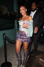 DOJA CAT Aarrives at Dolce & Gabbana Eent at Olivetta Restaurant in West Hollywood 06/09/2022