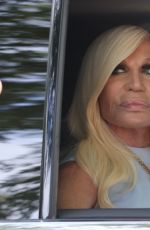 DONATELLA VERSACE Arrives at Britney Spears and Sam Asghari’s Wedding in Los Angeles 06/09/2022