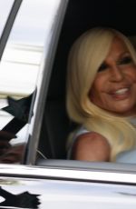 DONATELLA VERSACE Arrives at Britney Spears and Sam Asghari’s Wedding in Los Angeles 06/09/2022