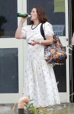 DREW BARRYMORE Drinks a Non-alcoholic Beer in Capri 06/17/2022