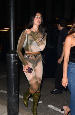 DUA LIPA Arrives at Twenty Two Hotel in London 06/17/2022