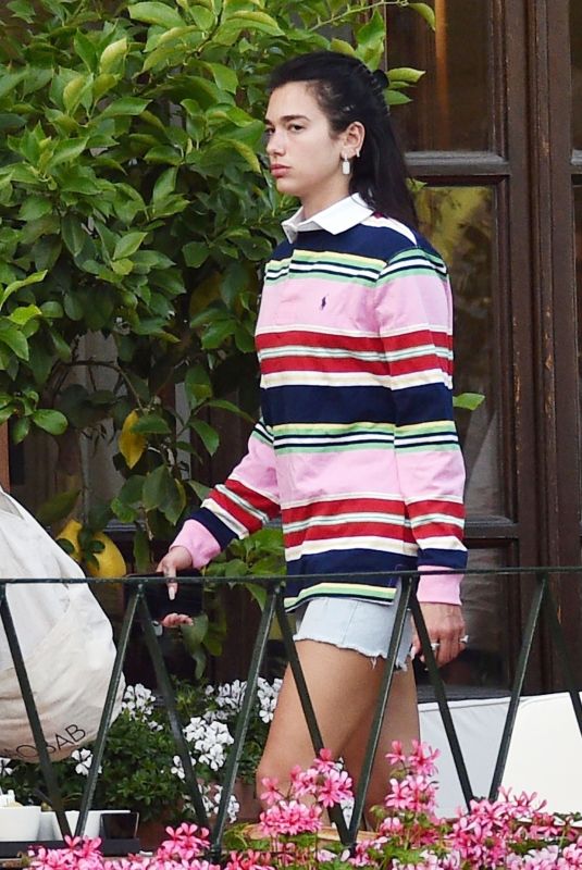 DUA LIPA at a Pool in Portofino 05/27/2022