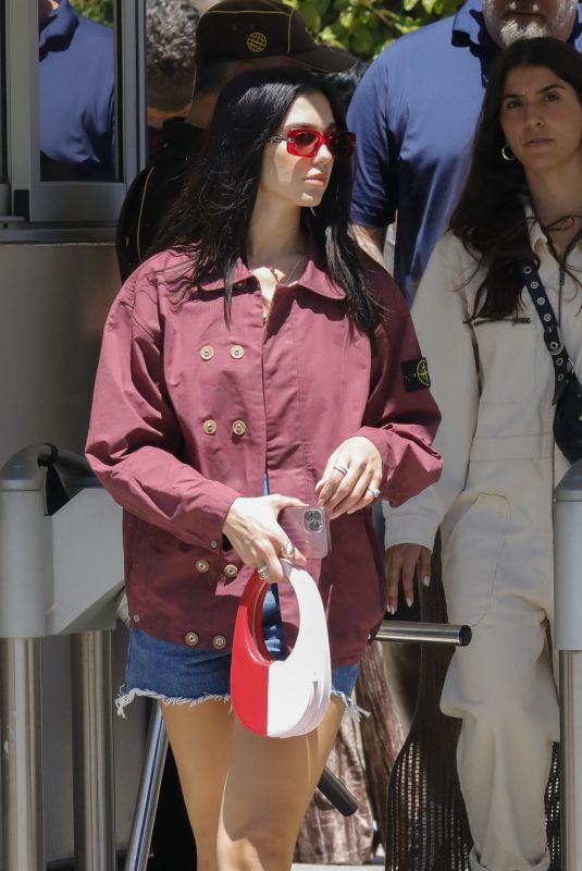 DUA LIPA Visits Sagrada Familia in Barcelona 05/31/2022