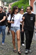 ELISABETTA CANALIS in Daisy Dukes Out for Lunch at Ai Gemelli in Portofino 06/06/2022
