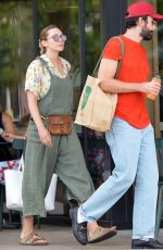 ELIZABETH OLSEN and Robbie Arnet Shopping at Whole Foods in Los Angeles 06/22/2022