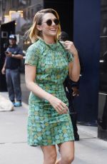 ELIZABETH OLSEN Arrives at Good Morning America in New York 06/28/2022
