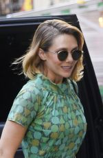 ELIZABETH OLSEN Arrives at Good Morning America in New York 06/28/2022