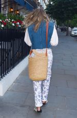 ELLE MACPHERSON Out for Dinner in London 06/16/2022