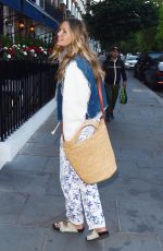 ELLE MACPHERSON Out for Dinner in London 06/16/2022