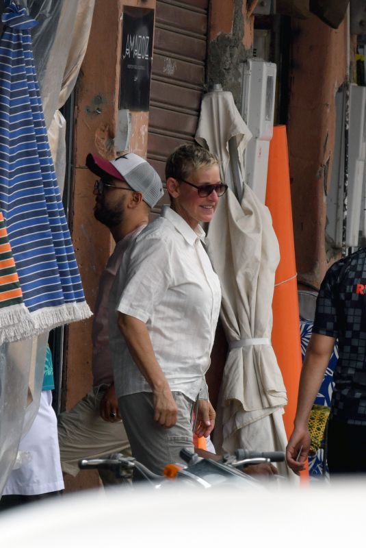 ELLEN DEGENERES Out in Marrakech 05/29/2022