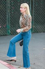 EMMA ROBERTS Arrives at an Event on Melrose Place in West Hollywood 05/31/2022
