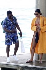 ENIKO HART Arrives at Lo Scoglio Restaurant in Capri 05/28/2022
