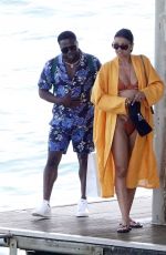 ENIKO HART Arrives at Lo Scoglio Restaurant in Capri 05/28/2022