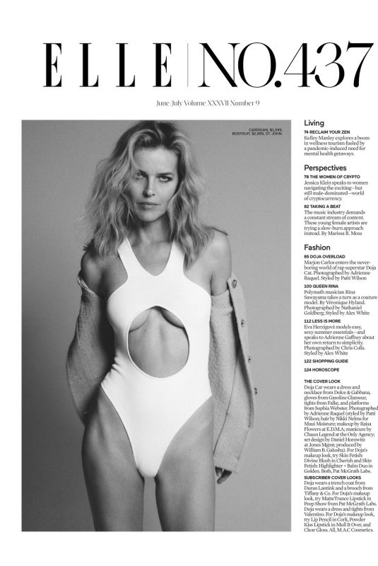 EVA HERZIGOVA in Elle Magazine, June/July 2022