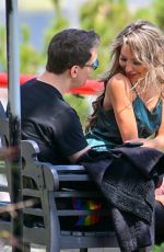 FARRAH ABRAHAM Kissing a Mystery Man at Yamashiro Restaurant in Hollywood 06/03/2022